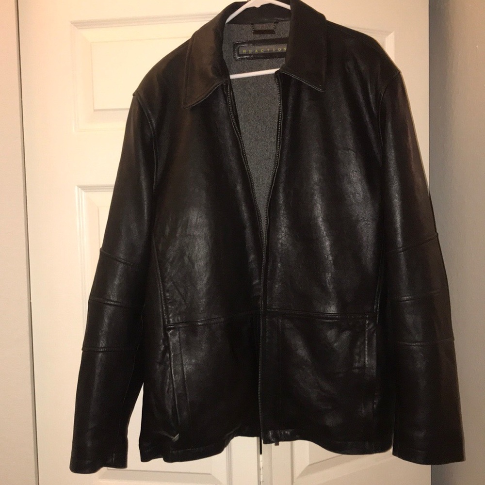 Kenneth Cole Reaction Leather Jacket